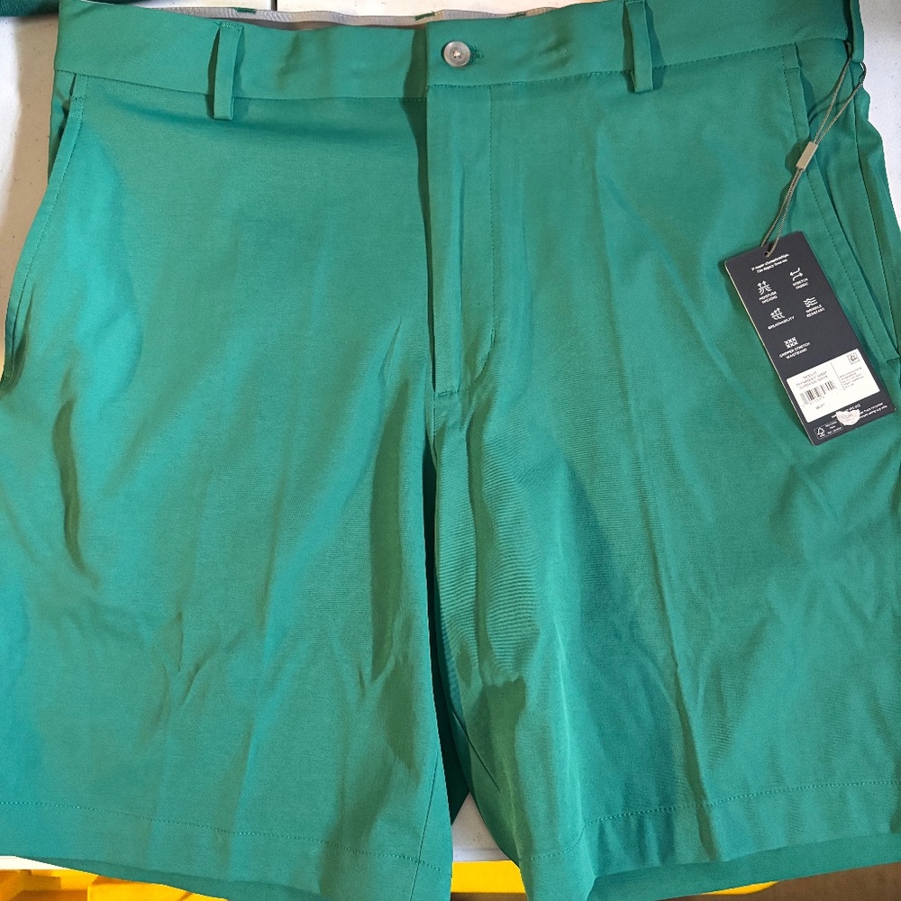 New mens Walter Hagen Performance 11 Masters Green Golf Shorts Various sizes